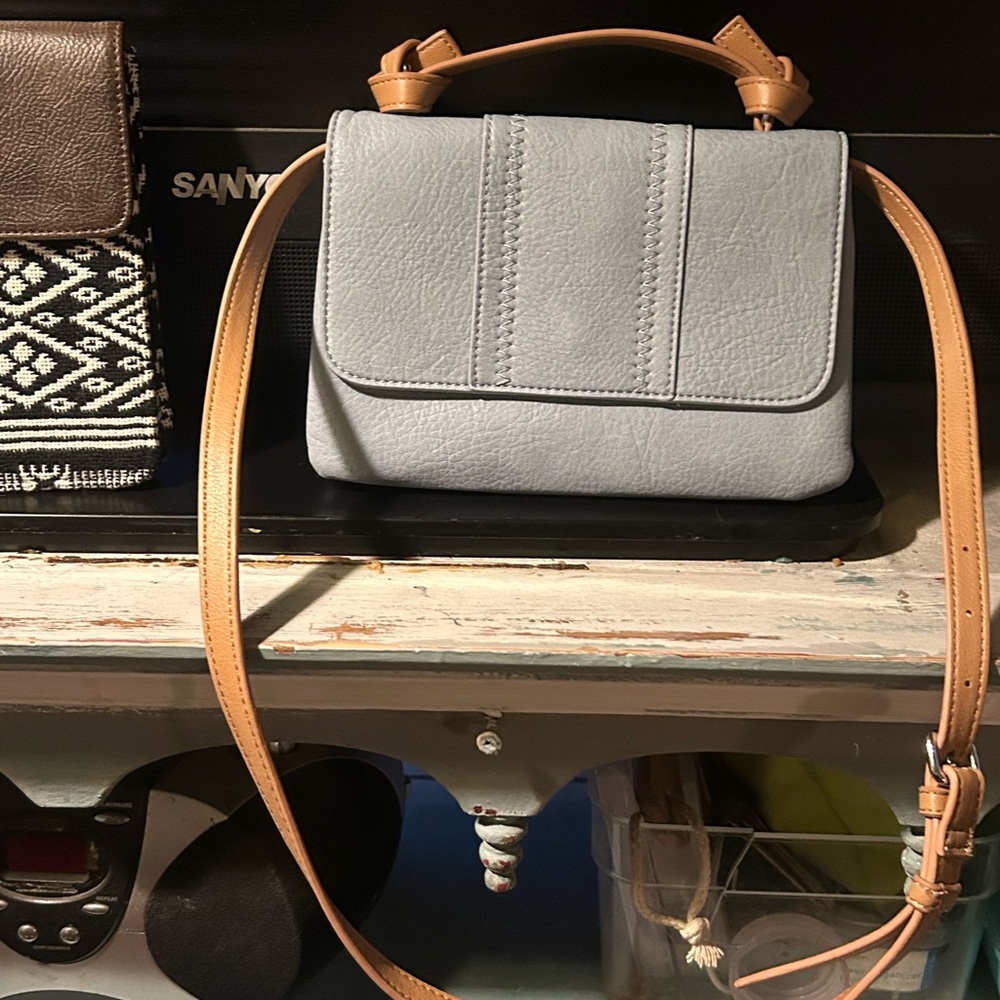 Chic Light Gray Crossbody Bag